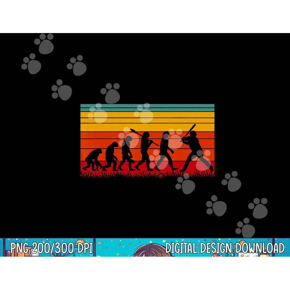 Retro Baseball Evolution png, sublimation.jpg