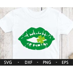 st patrick's clover lip svg, lucky,  happy st patrick's day svg,st patrick's svg, svg cutting file, saint patricks day,