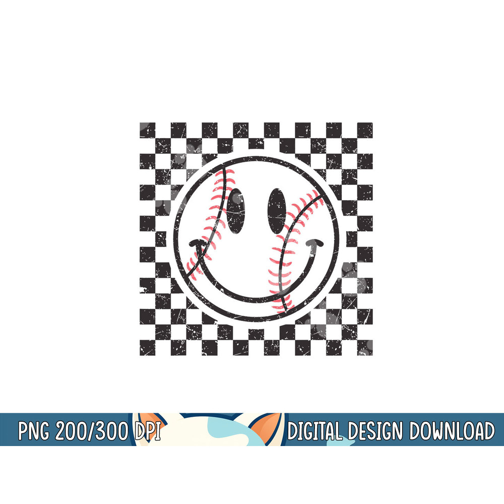 Retro Baseball Vibes Funny Baseball Smile Face Meme png, sublimation.jpg