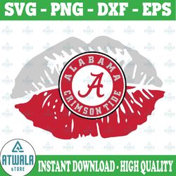 lip alabama crimson tide svg, alabama crimson tide, crimson tide svg, png svg dxf ncaa svg, ncaa sport svg, digital
