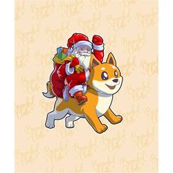 santa riding dog christmas santa svg png christmas dog lover clipart santa xmas winter season santa riding a dog lover p