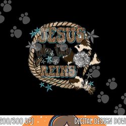 retro cowhide cross jesus take the reins religious western png, sublimation copy