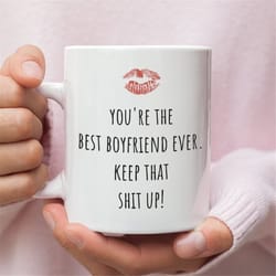 best boyfriend ever - funny gift for boy friend, perfect valentines day gift for him, gift for boyfriend, boyfriend mug