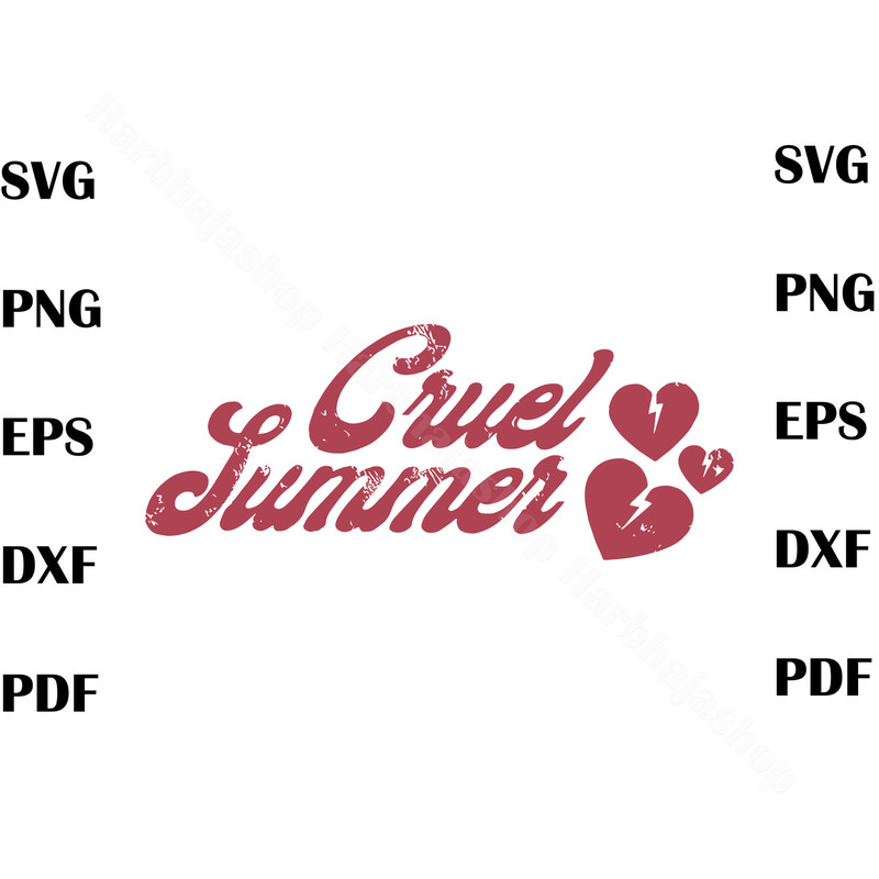 Cruel Summer Swiftie SVG Lover Album SVG Digital Cricut File, lover album svg, swiftie svg, taylor swift svg, the eras tour svg - 1.jpg