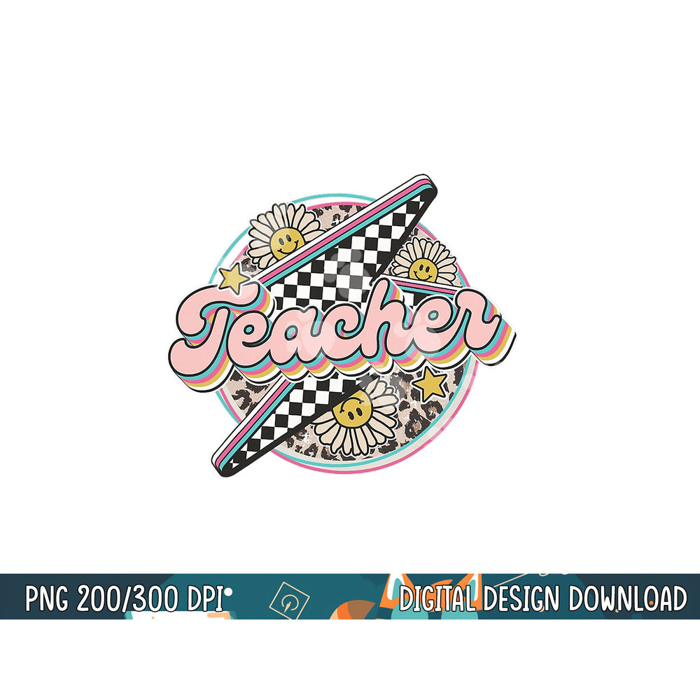 Retro Groovy Hippies Teacher Back To School Funny Gift  png, sublimation copy.jpg