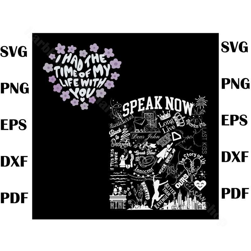 Retro Speak Now Track List Taylors Version SVG Digital File, speak now album svg, swifitie svg, taylor swift svg, the eras tour svg - 1.jpg