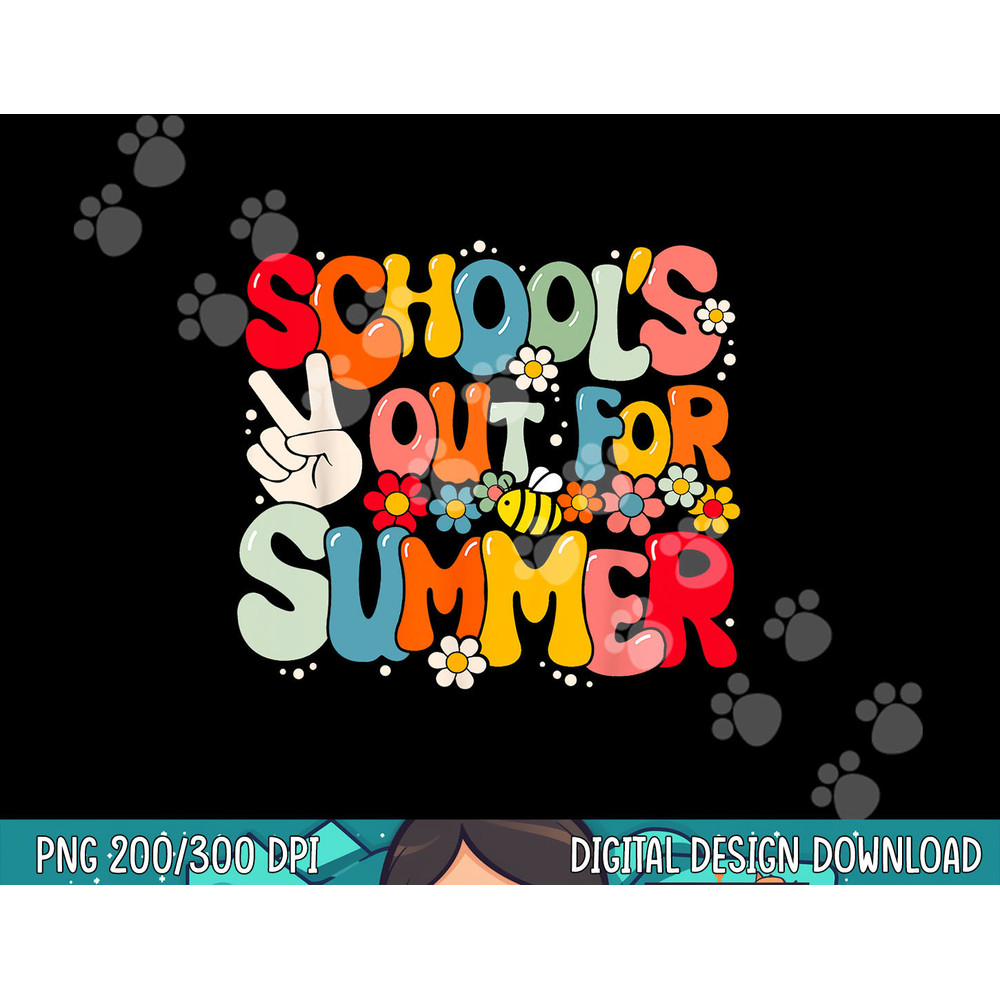 Retro Groovy School s Out For Summer Graduation Teacher Kids  png, sublimation copy.jpg