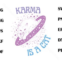 swiftie cat karma is a cat svg midnights album svg, karma is a cat svg