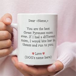 personalized great pyrenees mom gift, great pyrenees mom, great pyrenees mug, great pyrenees gift for women, great pyren
