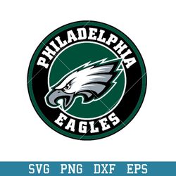 Philadelphia Eagles Baseball Cirlce Logo Svg, Philadelphia Eagles Svg, NFL Svg, Png Dxf Eps Digital File