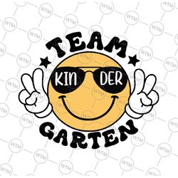 team kindergarten svg, kindergarten smiley svg, teacher life retro smiley face svg, back to school png, digital download