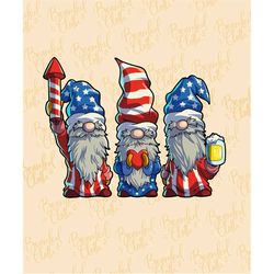 patriotic gnomes 4th of july independence day fourth of july american flag gnomes png svg garden gnome with beer and fir