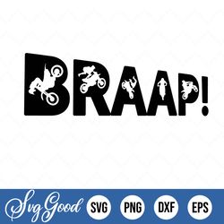 braap biker svg dirt bike motorcross, printable png, instant download