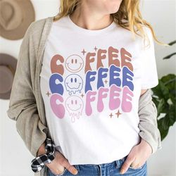 coffee shirt groovy coffee t-shirt coffee lover shirt coffee addict t-shirt coffee first shirt hug in a cup shirt trendy