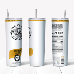 iced tea mango 20 oz skinny tumbler sublimation design, iced tea mango tumbler png, digital download