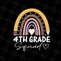 fourth grade squad png, 4th grade team retro png, first day of school png, back to school png, digital download