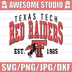 Vintage 90's Texas Tech Red Raiders Svg, Texas Tech Svg, Vintage Style University Of Texas Tech Svg, NCAA Svg, NCAA Spor