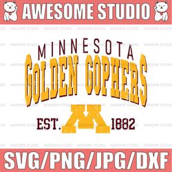 Vintage 90's Minnesota Golden Gophers Svg, Minnesota Vintage Style University Of Minnesota Svg, Png Svg dxf NCAA Svg, NC