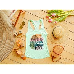 day drinking on the lake is my happy place, day drinking shirt, lake shirt, cute camping shirt, nature lover shirt, funn