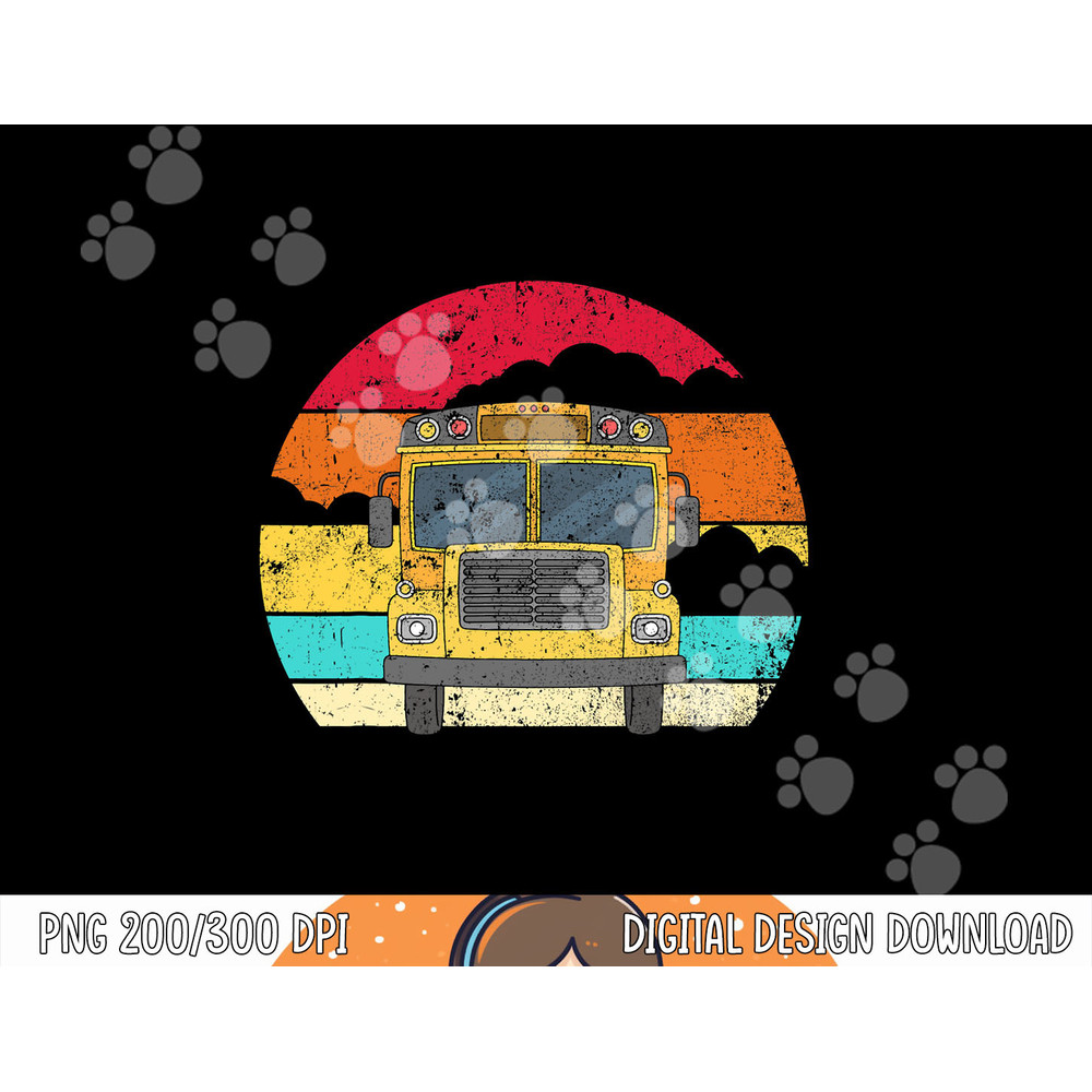 Retro Yellow School Bus for School Bus Driver and Busman png, sublimation copy.jpg
