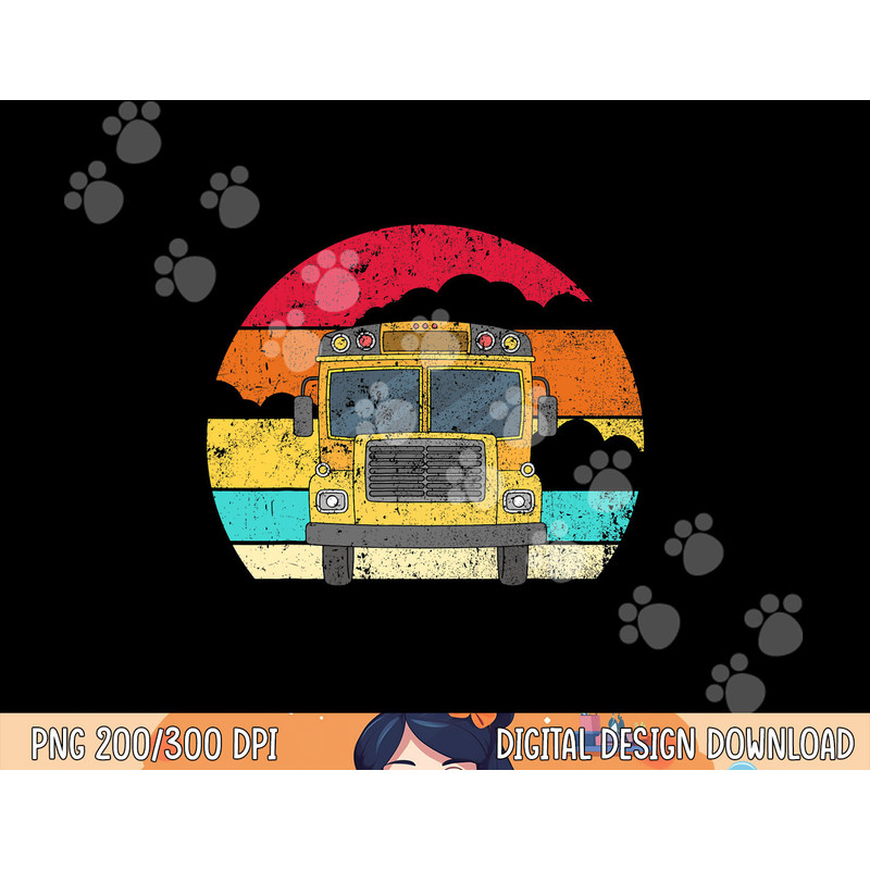 Retro Yellow School Bus for School Bus Driver and Busman png, sublimation copy.jpg