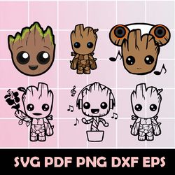 Baby Groot SVG, Baby Groot Png, Baby Groot clipart, Baby Groot digital clipart, Baby Groot eps,Baby Groot digital art