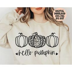hello pumpkin svg png jpg dxf, fall svg, leopard cheetah pumpkin, pumpkin svg, pumpkin png, thanksgiving svg, silhouette