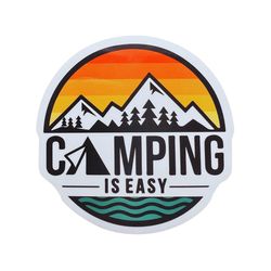 camping is easy sticker, live love camp sticker, travel vinyl sticker, camping sticker, camp sticker