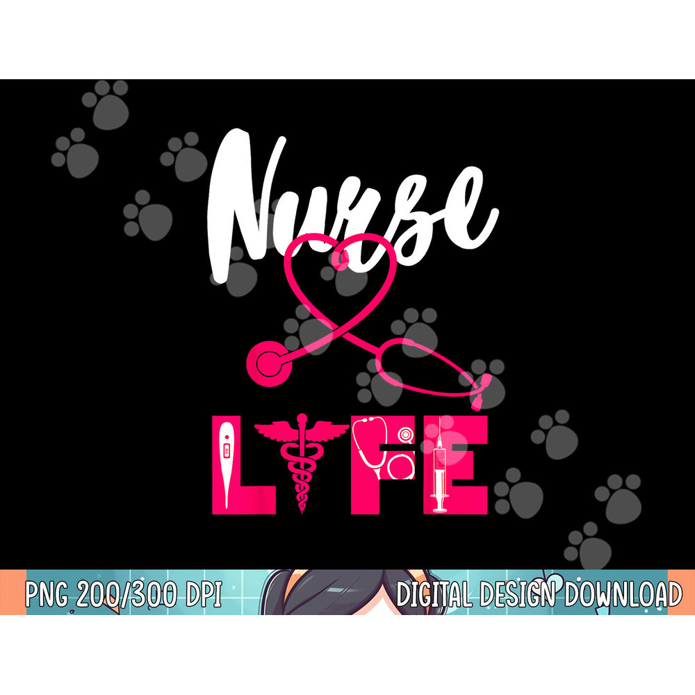 RN LVN CNA Nurse Life Medical Cool Nursing Graduate Gift png, sublimation.jpg