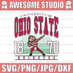 Ohio State Svg, Distressed Ohio State, Ohio State Fan Svg, Ohio State Gift, Png Svg dxf NCAA Svg, NCAA Sport Svg, Digita