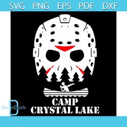 Jason Voorhees, Camp Crystal Lake svg, Crystal Lake svg, Halloween svg