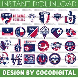 26 files mls logo fc dallas, fc dallas svg, vector fc dallas, clipart fc dallas, football kit fc dallas, svg, dxf, png,