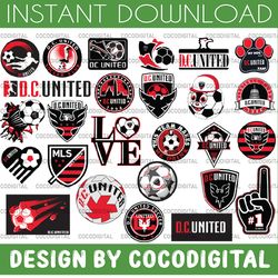 26 files mls logo dc united, dc united svg, vector dc united, clipart dc united, football kit dc united, svg, dxf, png,
