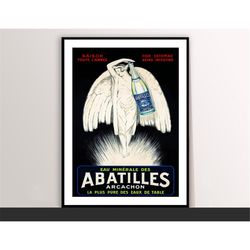 eau minerale des abatilles vintage poster by leonetto cappiello food&drink poster - art deco, gift idea, print buy 2 get