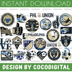 24 files mls logo philadelphia union, philadelphia union svg, vector philadelphia union, clipart philadelphia union foot