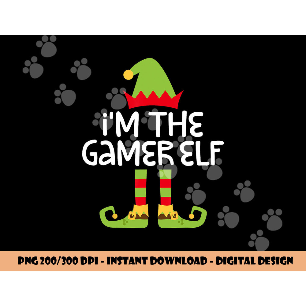 I m The Gamer Elf png, sublimation Matching Christmas Costume Shirt png, sublimation copy.jpg