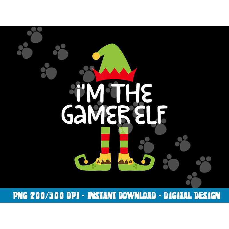 I m The Gamer Elf png, sublimation Matching Christmas Costume Shirt png, sublimation copy.jpg