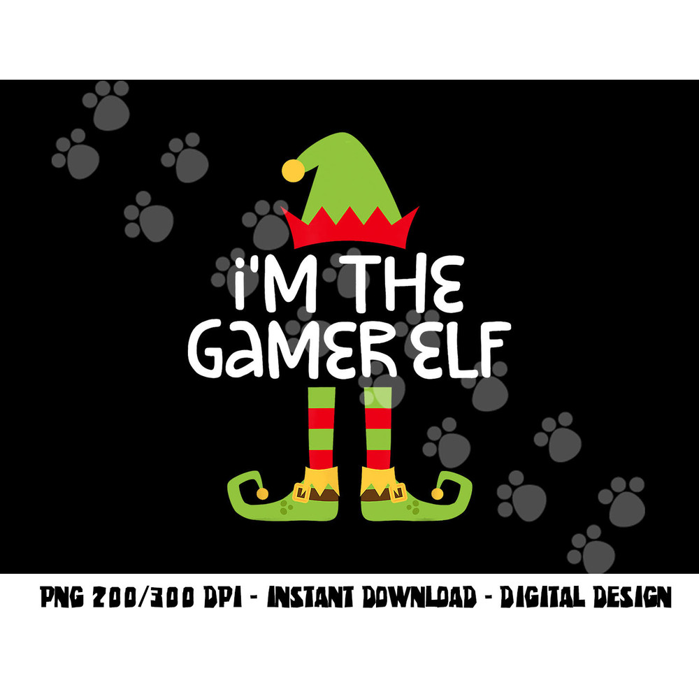 I m The Gamer Elf png, sublimation Matching Christmas Costume Shirt png, sublimation copy.jpg