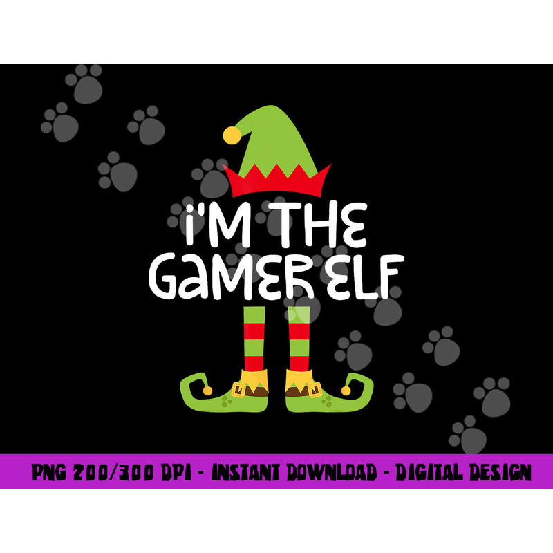 I m The Gamer Elf png, sublimation Matching Christmas Costume Shirt png, sublimation copy.jpg