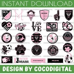 26 files mls logo inter miami cf, inter miami cf svg, vector inter miami cf, clipart inter miami cf, football kit inter