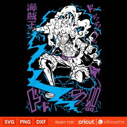 One Piece Svg, Luffy Gear 5, One Piece Anime, Manga, One Piece Png | High-Quality Anime Vector Design