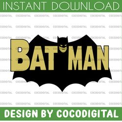batman bat man super hero emblem logo svg, super dadman bat hero funny, cutting files for the cricut