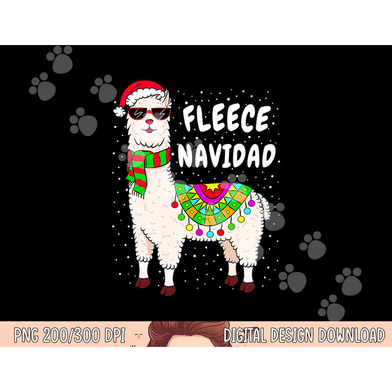 Fleece Feliz Navidad Llama Christmas png, sublimation Cute Xmas Gifts png, sublimation copy.jpg