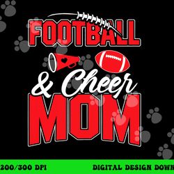football and cheer mom cheerleading mother football png, sublimation copy