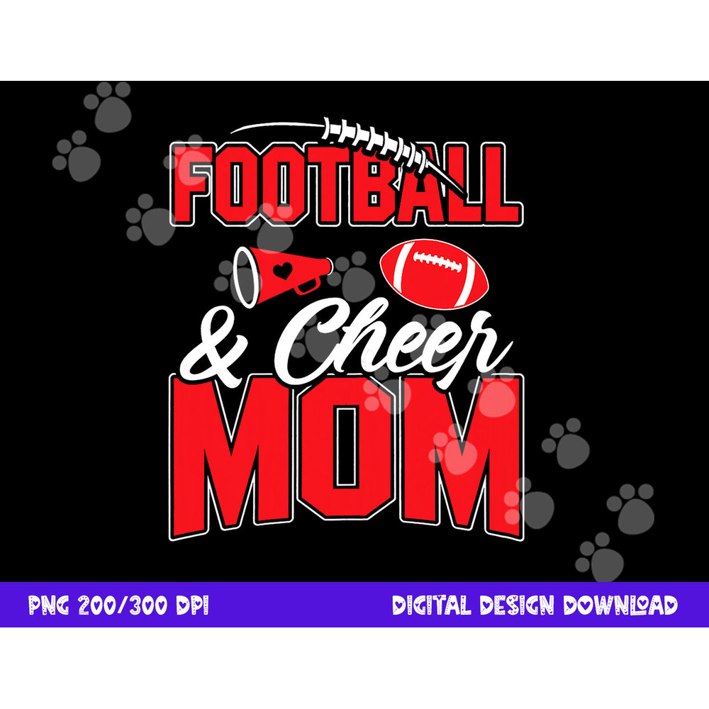 Football and Cheer Mom Cheerleading Mother Football png, sublimation copy.jpg