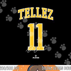 rowdy tellez mlbpa milwaukee baseball fan mlb player png, sublimation