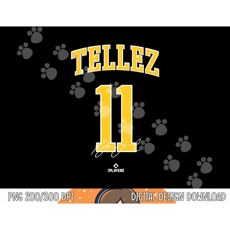 Rowdy Tellez MLBPA Milwaukee Baseball Fan MLB Player png, sublimation.jpg