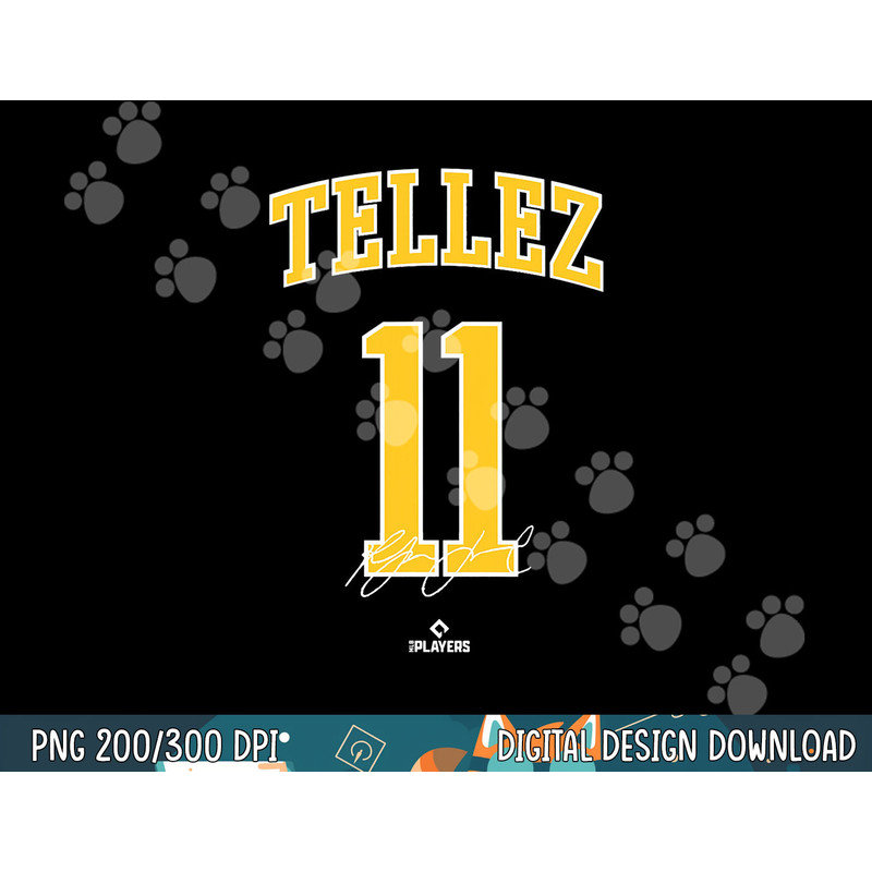 Rowdy Tellez MLBPA Milwaukee Baseball Fan MLB Player png, sublimation.jpg