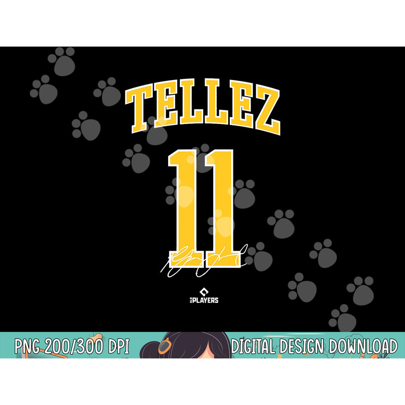 Rowdy Tellez MLBPA Milwaukee Baseball Fan MLB Player png, sublimation.jpg