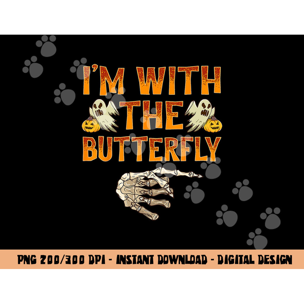 I m With The Butterfly Shirt Costume Funny Halloween Couple  png,sublimation copy.jpg